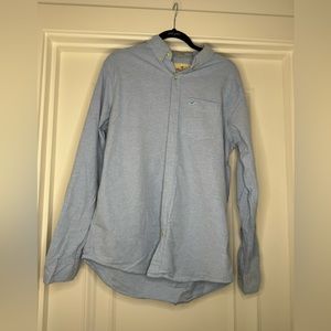 Hollister Men’s Long Sleeve Classic Fit Light Blue Button Up